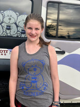 Blue Line Bears Racerback Tank Top