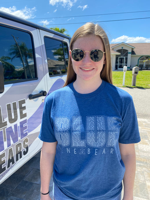 BLUE Line Bears shirts with Officer Names