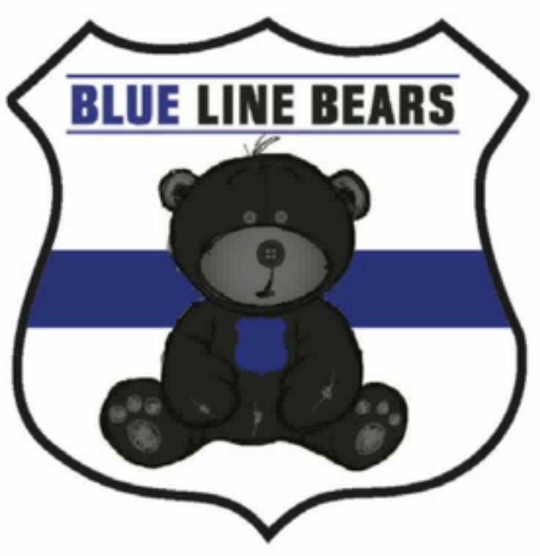 Blue Line Bears Decal