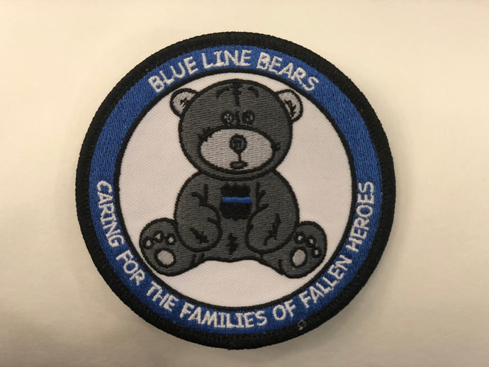 Blue Line Bears Velcro Patch